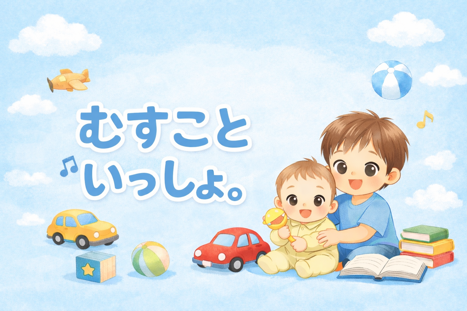 むすこといっしょ。